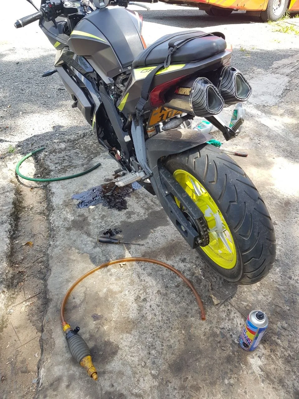 Taro 200 — custom exhaust — photo 6
